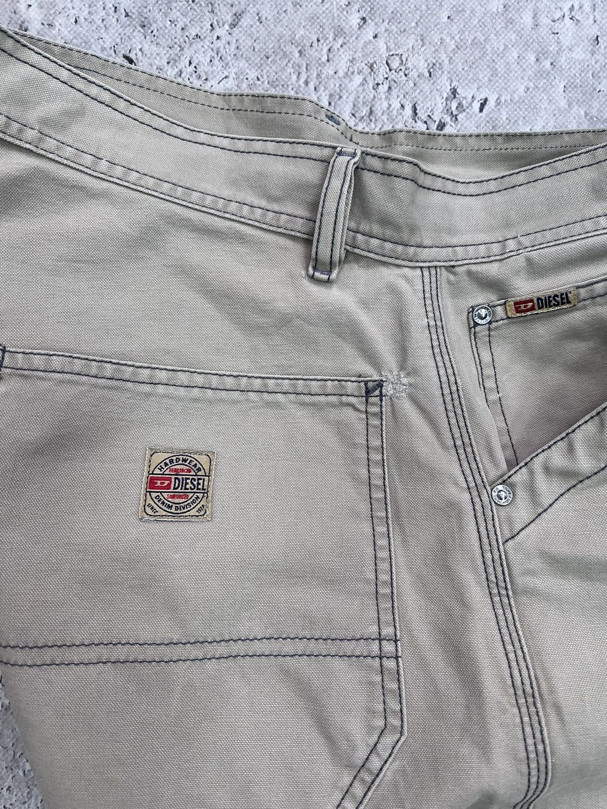 Diesel × If Six Was Nine × Japanese Brand Diesel WORK CARPENTER Distressed Baggy Y2K PANTS Size US 31 - 10 Thumbnail
