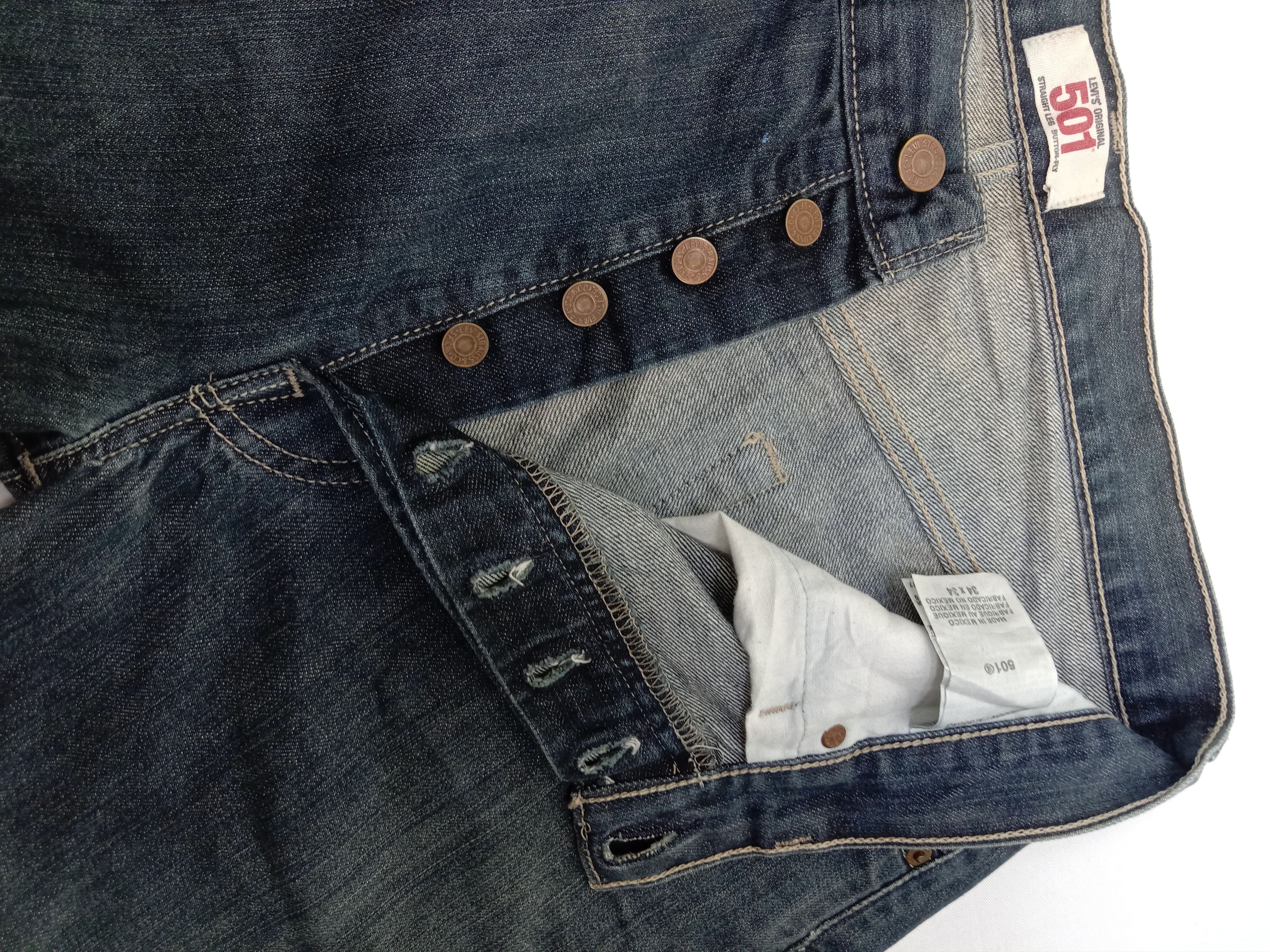 Levi's Vintage Levi's 501 Jeans Earth Tone Button Fly Denim Size US 34 / EU 50 - 9 Thumbnail