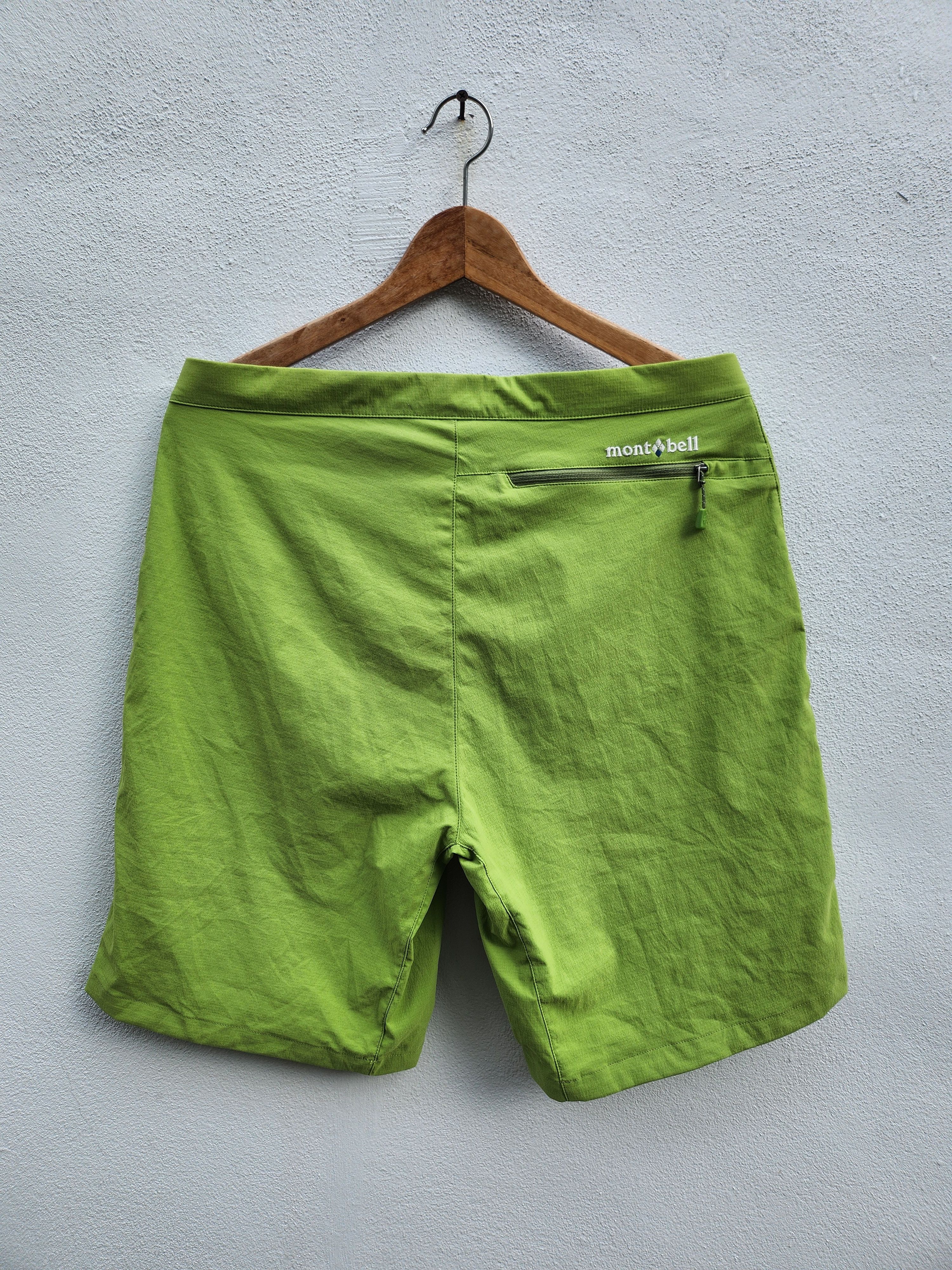 Japanese Brand × Montbell 💥Montbell Neon Green Sports Shorts Size US 34 / EU 50 - 6 Thumbnail