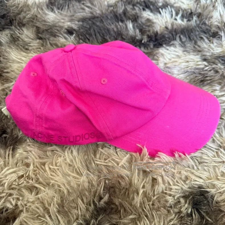 Acne Studios Acne Studios Embroidered snapback cap, pink Size ONE SIZE - 2 Thumbnail