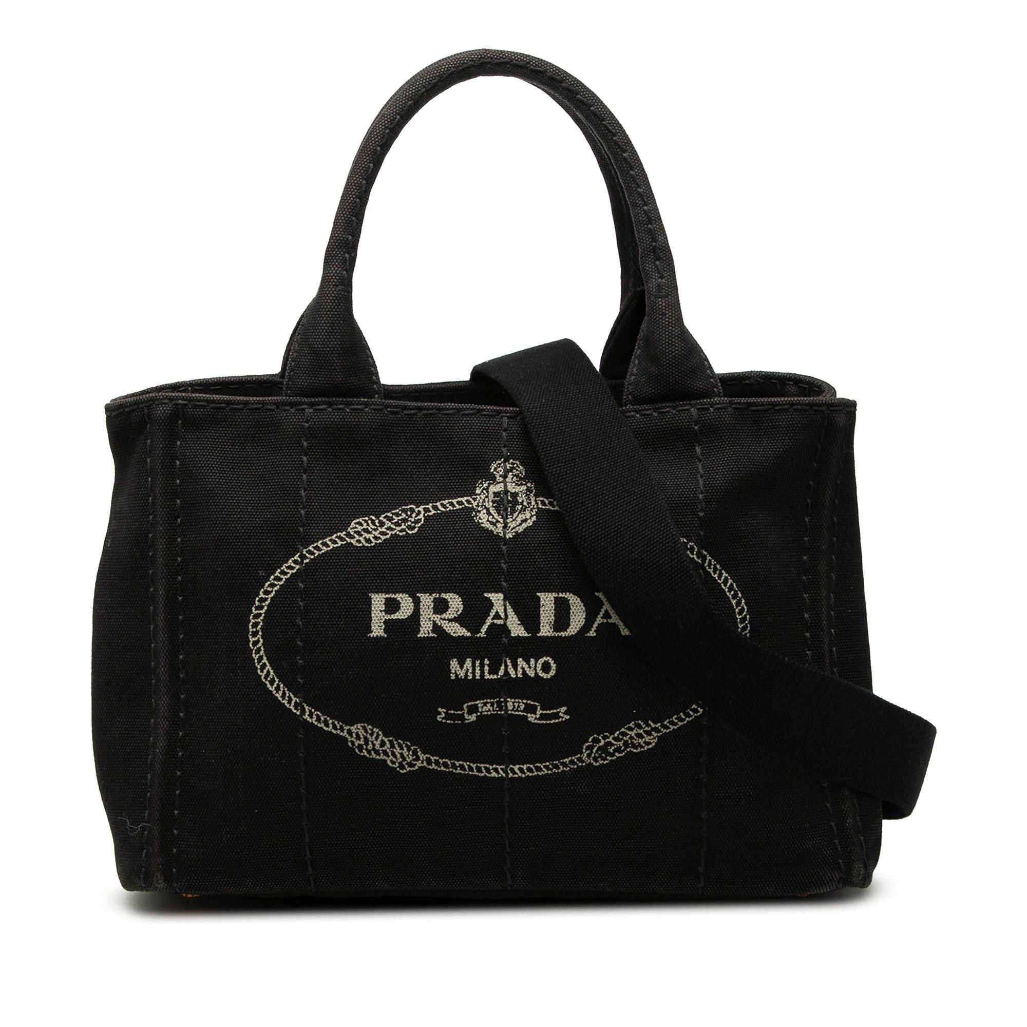 Prada Small Canvas Canapa Logo Satchel Size ONE SIZE - 1 Thumbnail