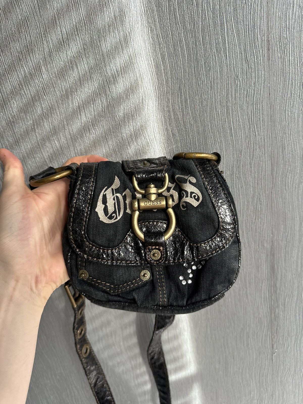 Guess Vintage Guess Y2K Denim Shoulder Crossbody Mini Bag Size ONE SIZE - 2 Thumbnail