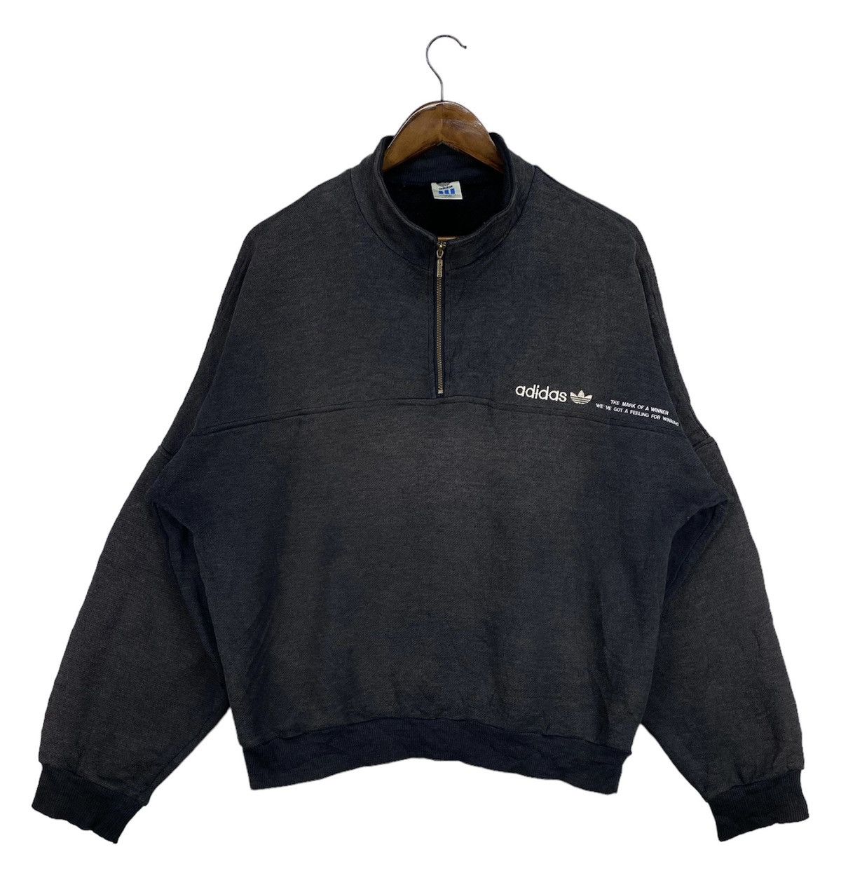 Adidas Vintage Adidas Sweatshirt Sunfaded Size US L / EU 52-54 / 3 - 1 Thumbnail