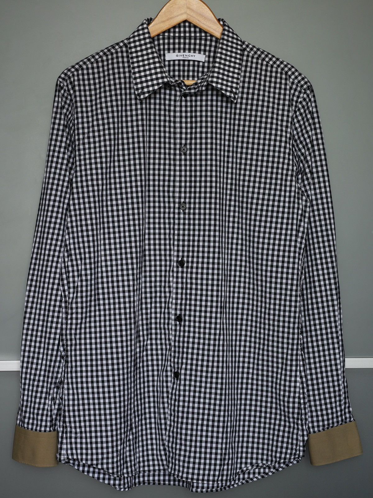 Givenchy Givenchy Plaid Check Oxford Shirt Collar Long Sleeve White Size US L / EU 52-54 / 3 - 2 Thumbnail