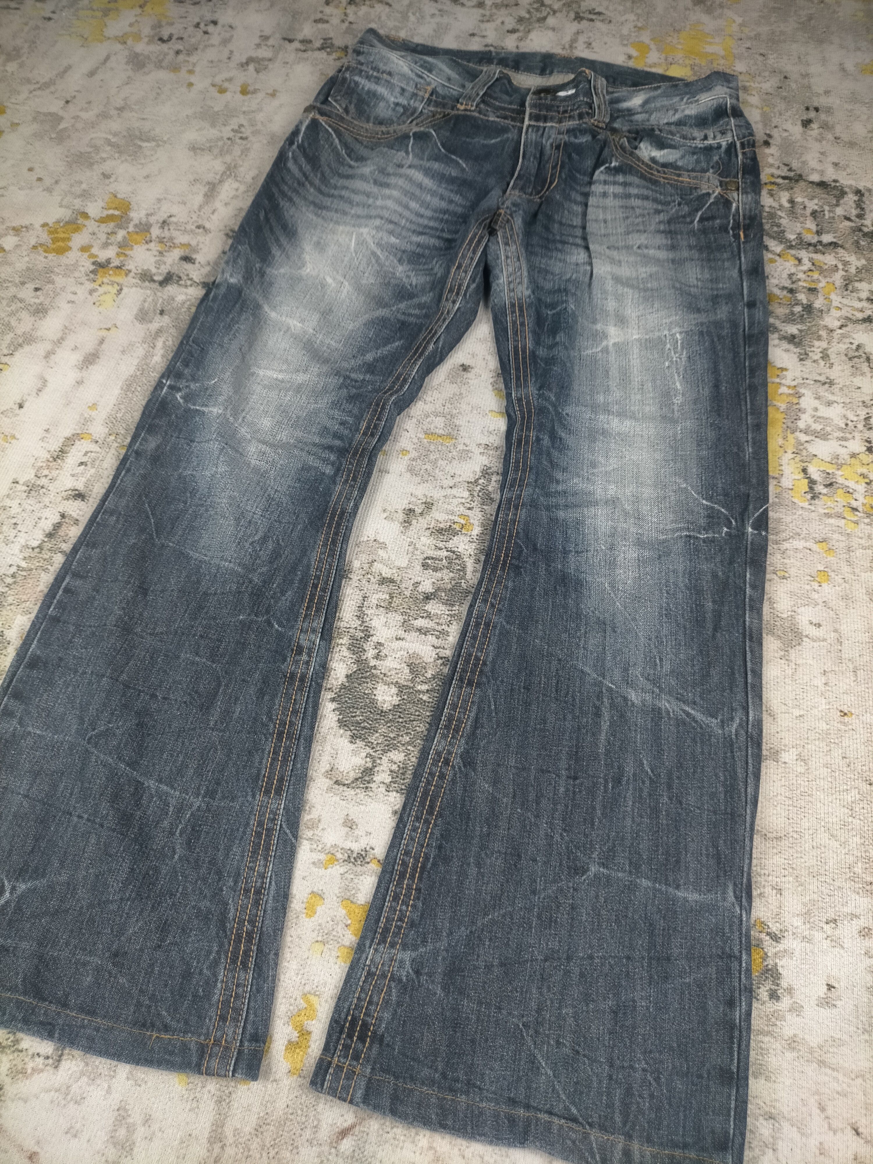 Tornado Mart Flared Sky Bomber Insane Mudwash Jeans Size US 32 / EU 48 - 3 Thumbnail