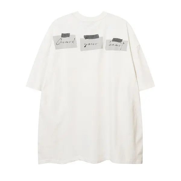 Japanese Brand Kan Fashion cross anime girl print men's loose t-shirt Size US L / EU 52-54 / 3 - 2 Thumbnail
