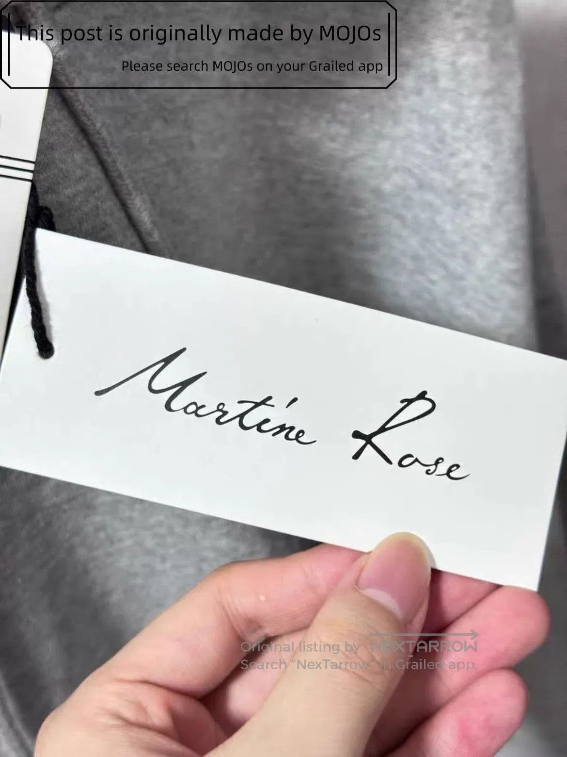 Martine Rose Martine Rose Back Logo Stitches Grey Hoodie. Size US L / EU 52-54 / 3 - 3 Thumbnail
