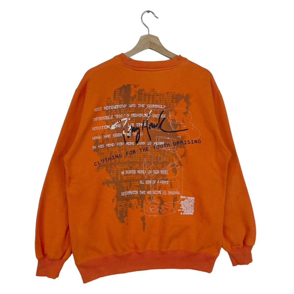 Powell Peralta × Tony Hawk × Welcome Skateboards Vintage Tony Hawk Skateboard Sweatshirt Size US M / EU 48-50 / 2 - 5 Thumbnail