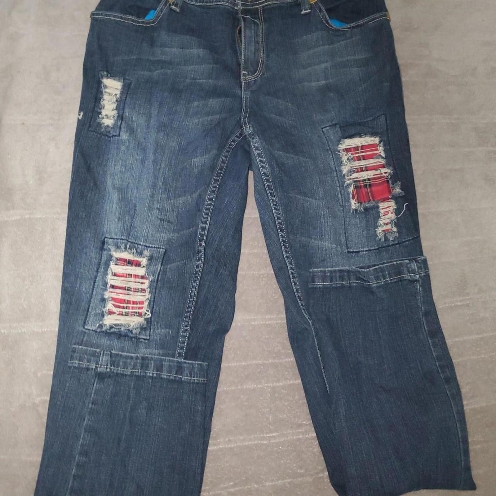 Rocawear Rocawear Women's Red and Navy Jeans Size 36" / US 14 / IT 50 - 1 Thumbnail