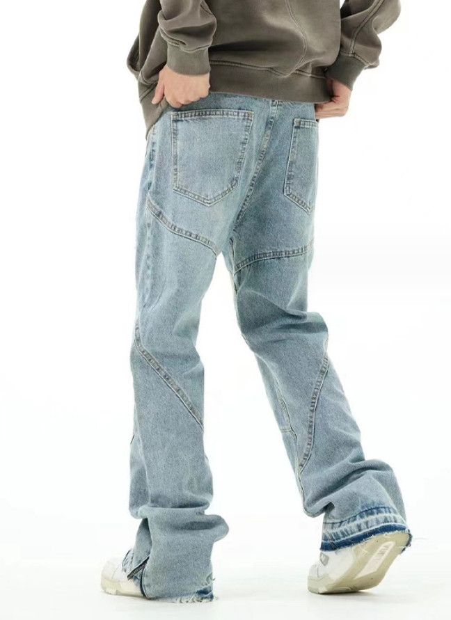 Japanese Brand × Jean Heavyweight street wash micro flare jeans Size US 34 / EU 50 - 8 Thumbnail
