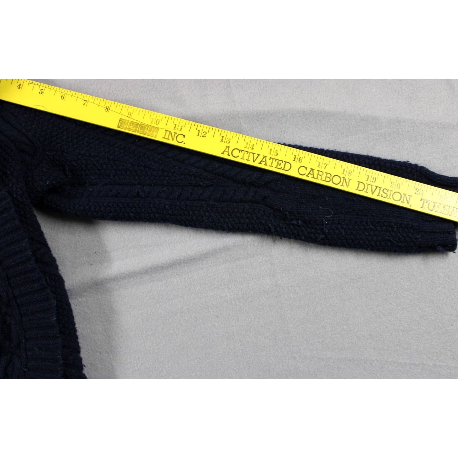 Vineyard Vines Vineyard Vines Sweater Womens Medium Navy Blue Cable Knit Wool Cashmere Blend Size M / US 6-8 / IT 42-44 - 7 Thumbnail