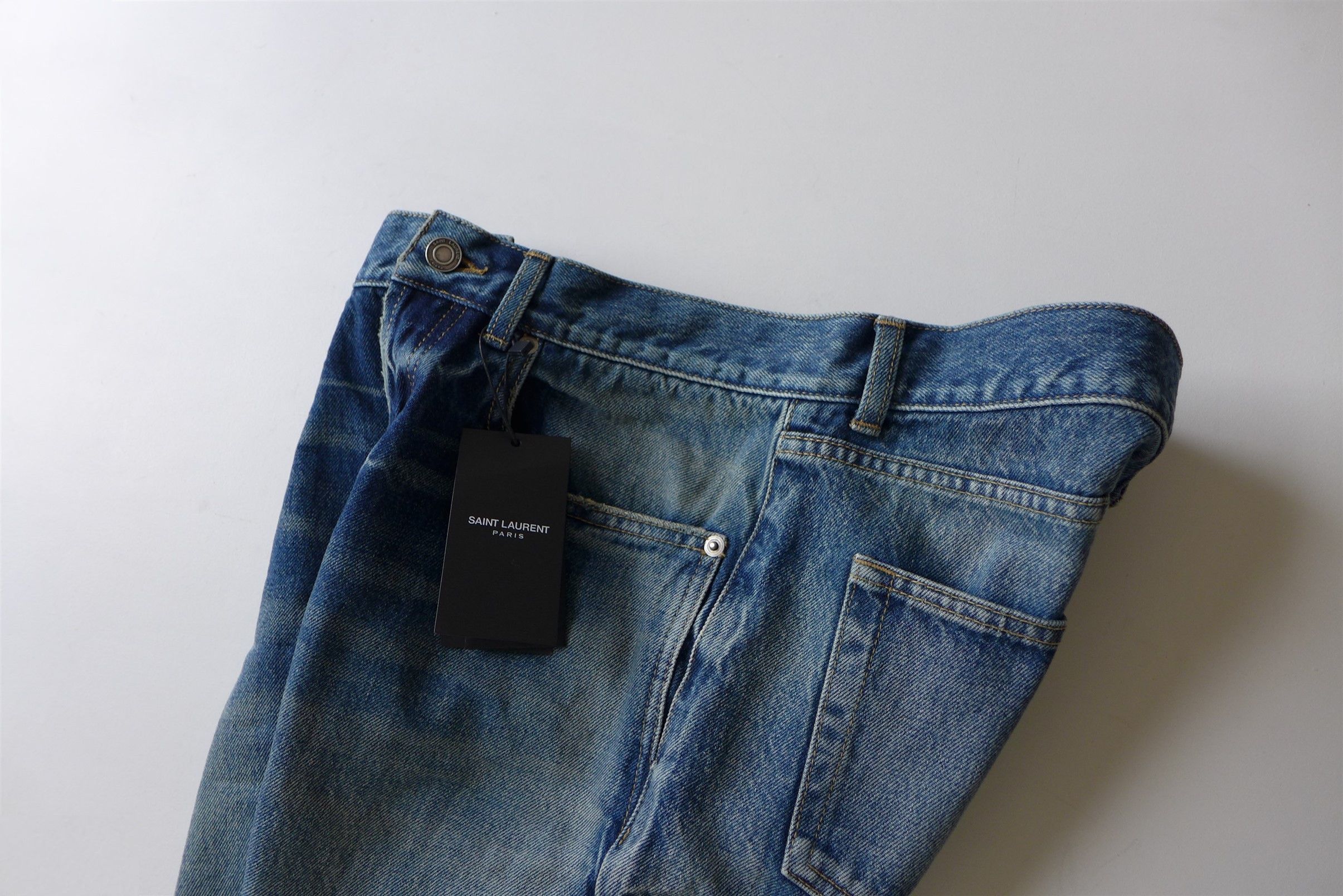 Saint Laurent Paris Saint Laurent Paris D18 Jeans - Hydrangea Blue Denim Size US 30 / EU 46 - 7 Thumbnail