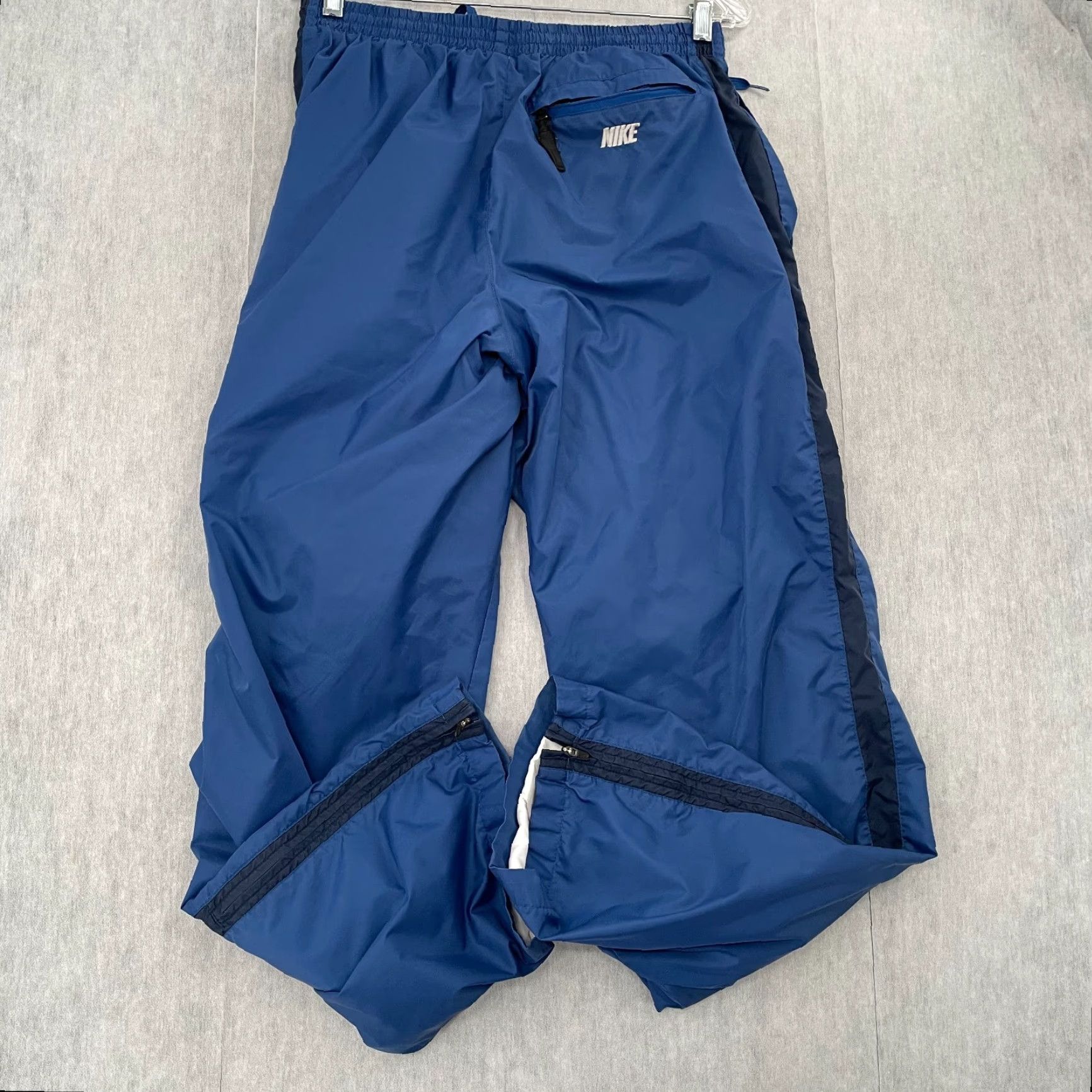 Nike VINTAGE Nike Pants Adult Large Blue Jogger Pockets Drawstring Logo Mens L Size US 33 - 2 Thumbnail