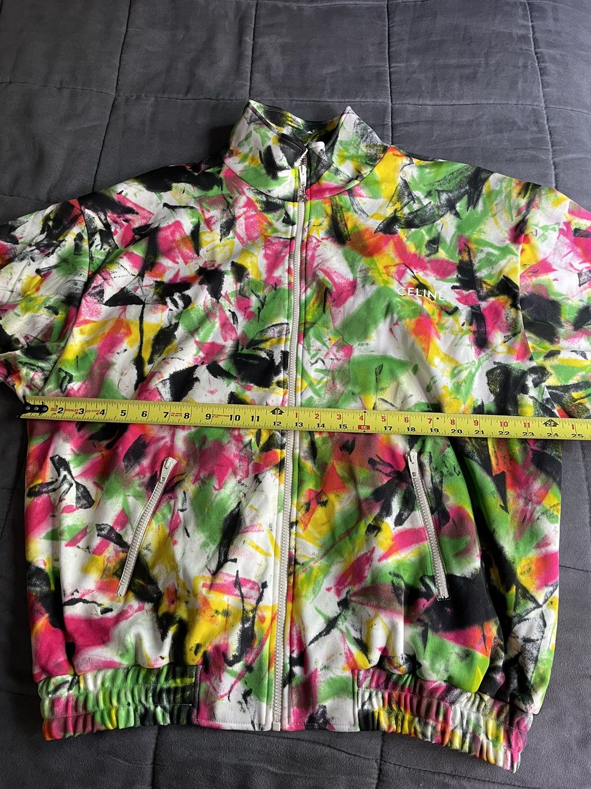 Celine Celine Multicolor Tie Dye Zip Jacket Size US XXL / EU 58 / 5 - 6 Thumbnail
