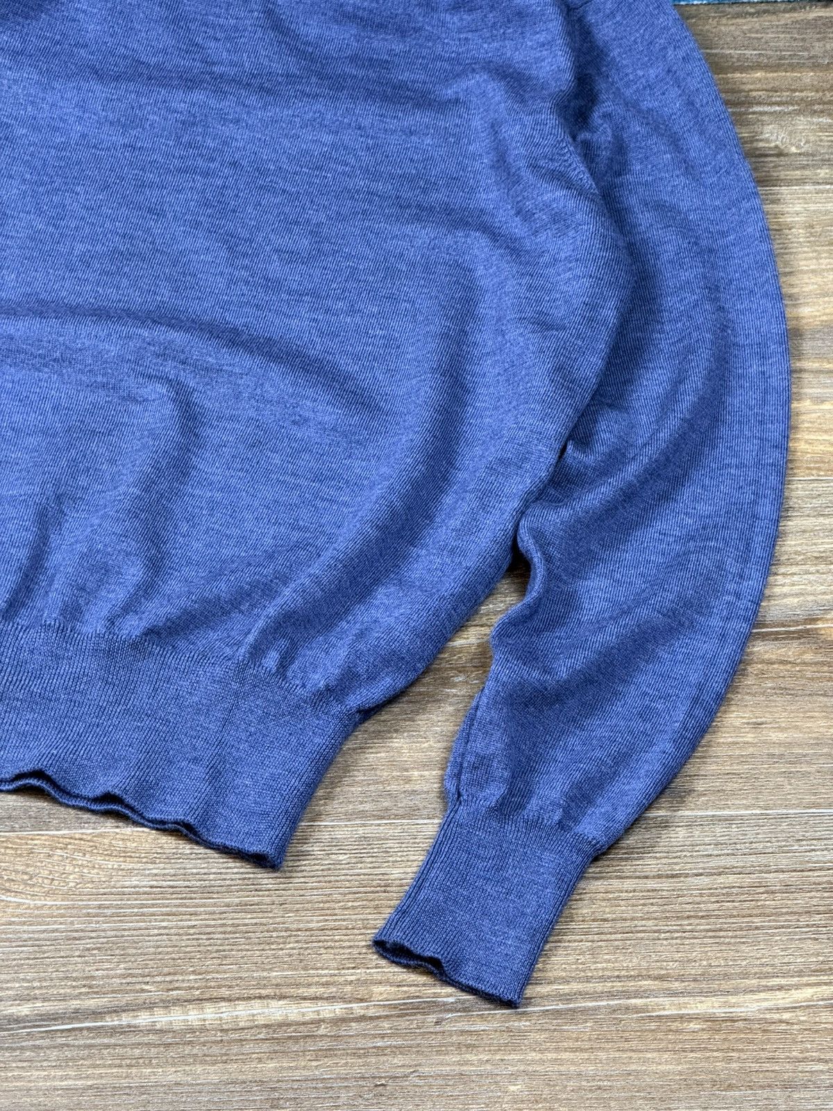 Vivienne Westwood Vivienne Westwood Blue Wool V Neck Sweater Size US S / EU 44-46 / 1 - 10 Thumbnail