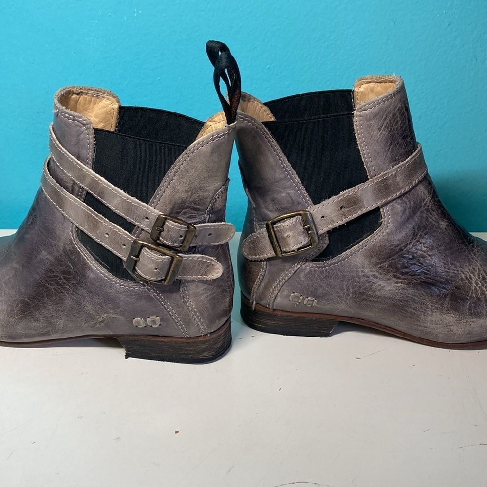 Bed Stu Bed-Stu Ravine Genuine Unique Imperfect Size 8 Gray Leather Booties Bench Made Size US 8 / IT 38 - 5 Thumbnail