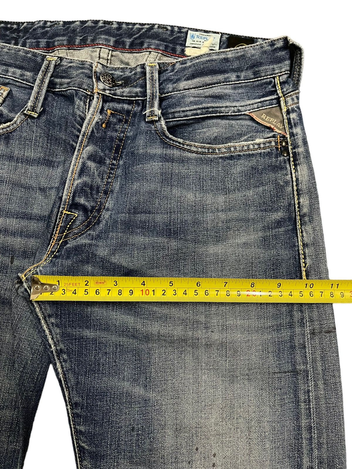 Replay Vintage 90s Replay Blue Wash Style Loose Jeans Size US 32 / EU 48 - 15 Thumbnail