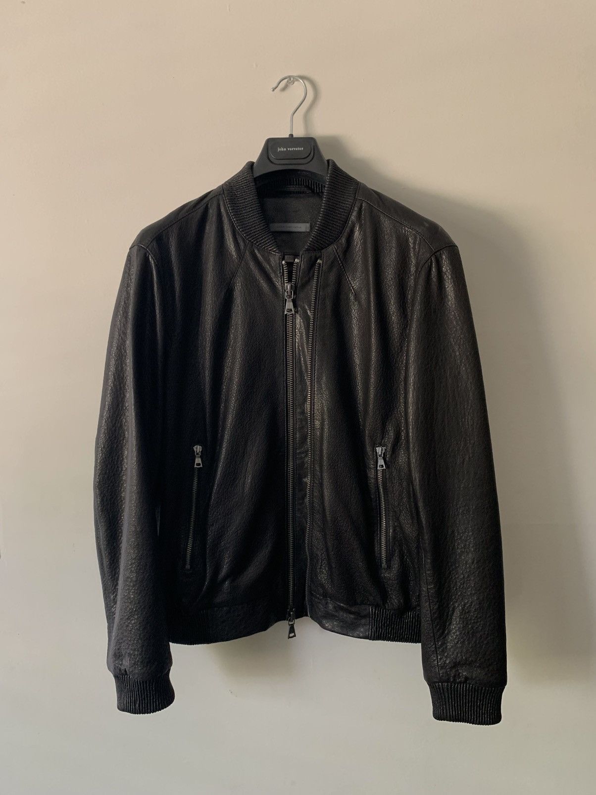 John Varvatos John Varvatos Leather Bomber jacket Size US M / EU 48-50 / 2 - 1 Thumbnail