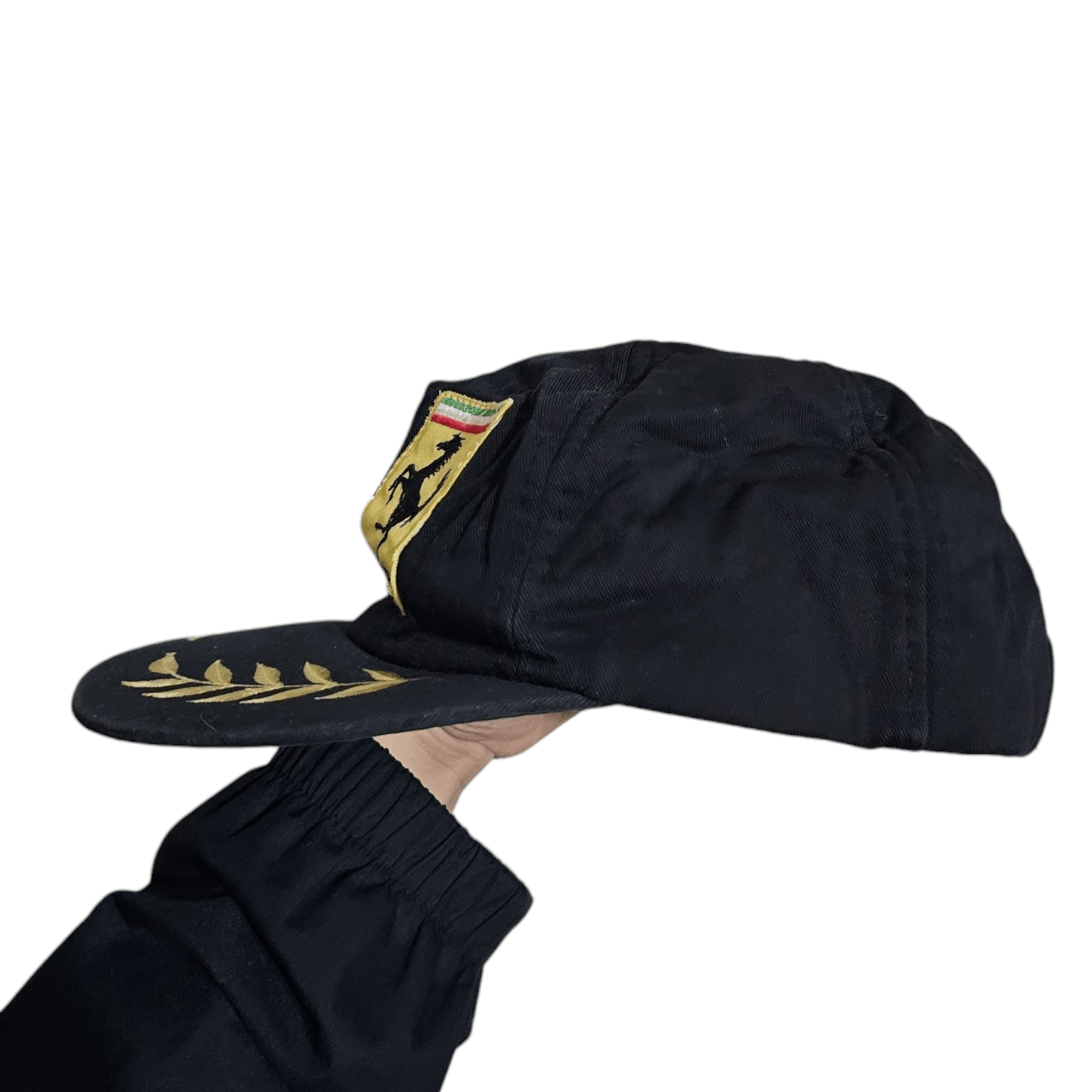 Ferrari × Vintage Ferrari 80's Rare Black Snapback Hat Size ONE SIZE - 4 Thumbnail