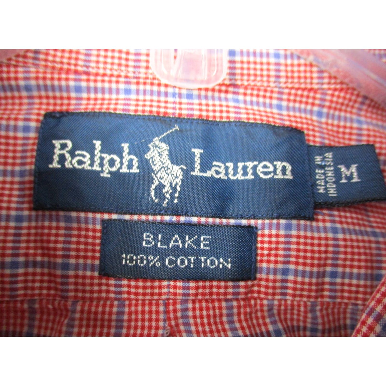 Ralph Lauren Ralph Lauren Blake Shirt Medium Men Red Plaid Two Ply Cotton Blue Pony Shirt Button-Up Chest 50 in Regular Mens Size US M / EU 48-50 / 2 - 3 Thumbnail