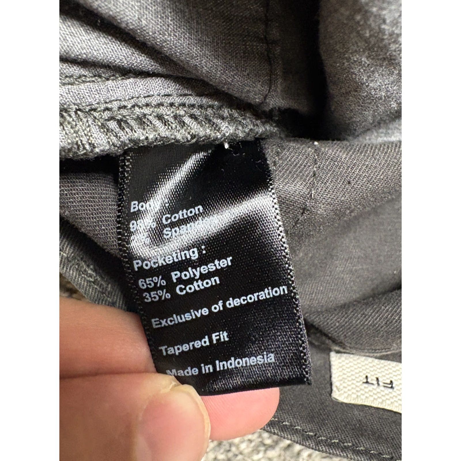 Flint And Tinder Flint and Tinder Pants Mens 31x30 Charcoal Gray Tapered Chinos Size US 31 - 7 Thumbnail