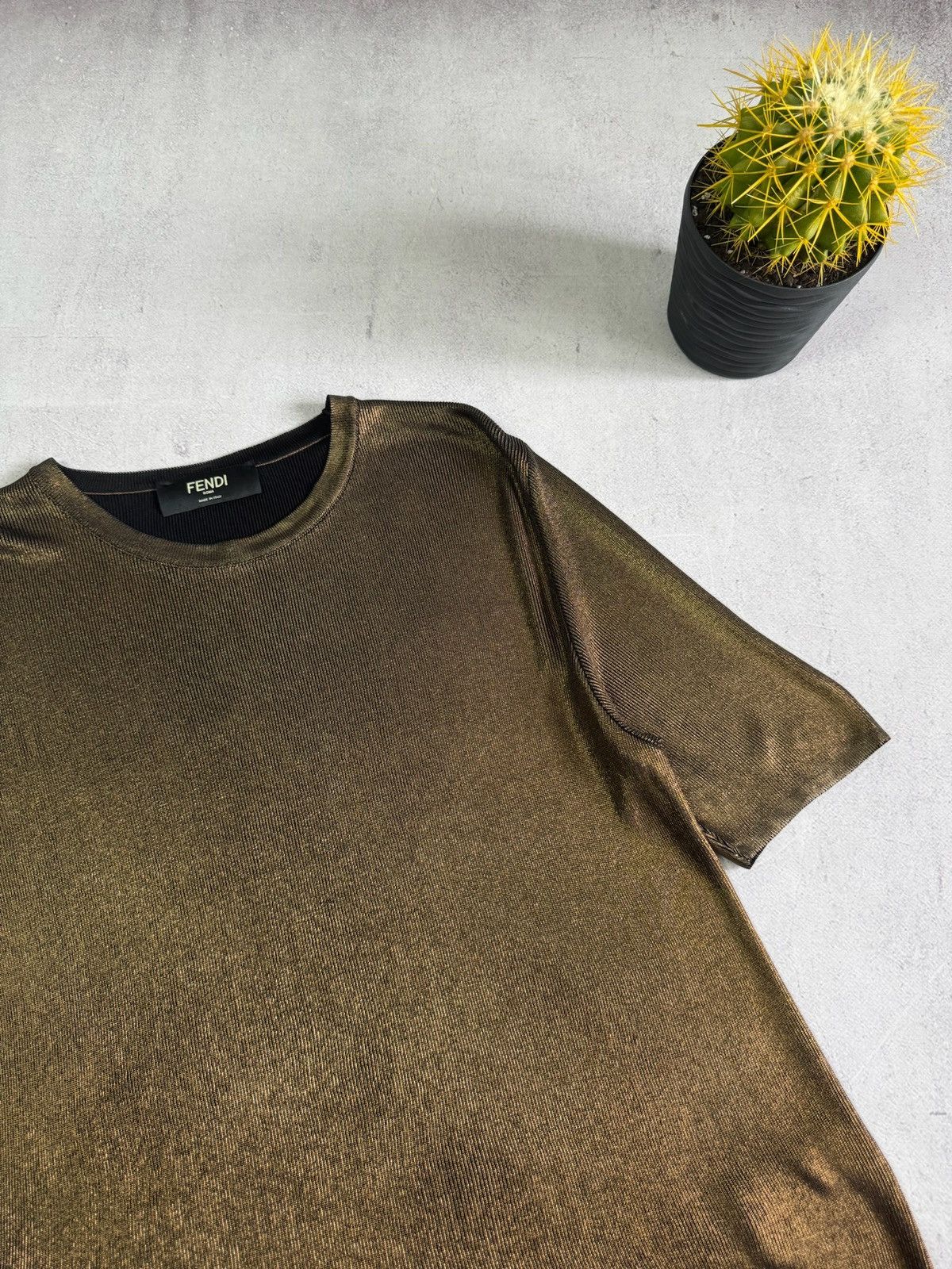 Fendi Fendi Knitwear Pullover T Shirt 48 Size Rare Luxury Size L / US 10 / IT 46 - 3 Thumbnail