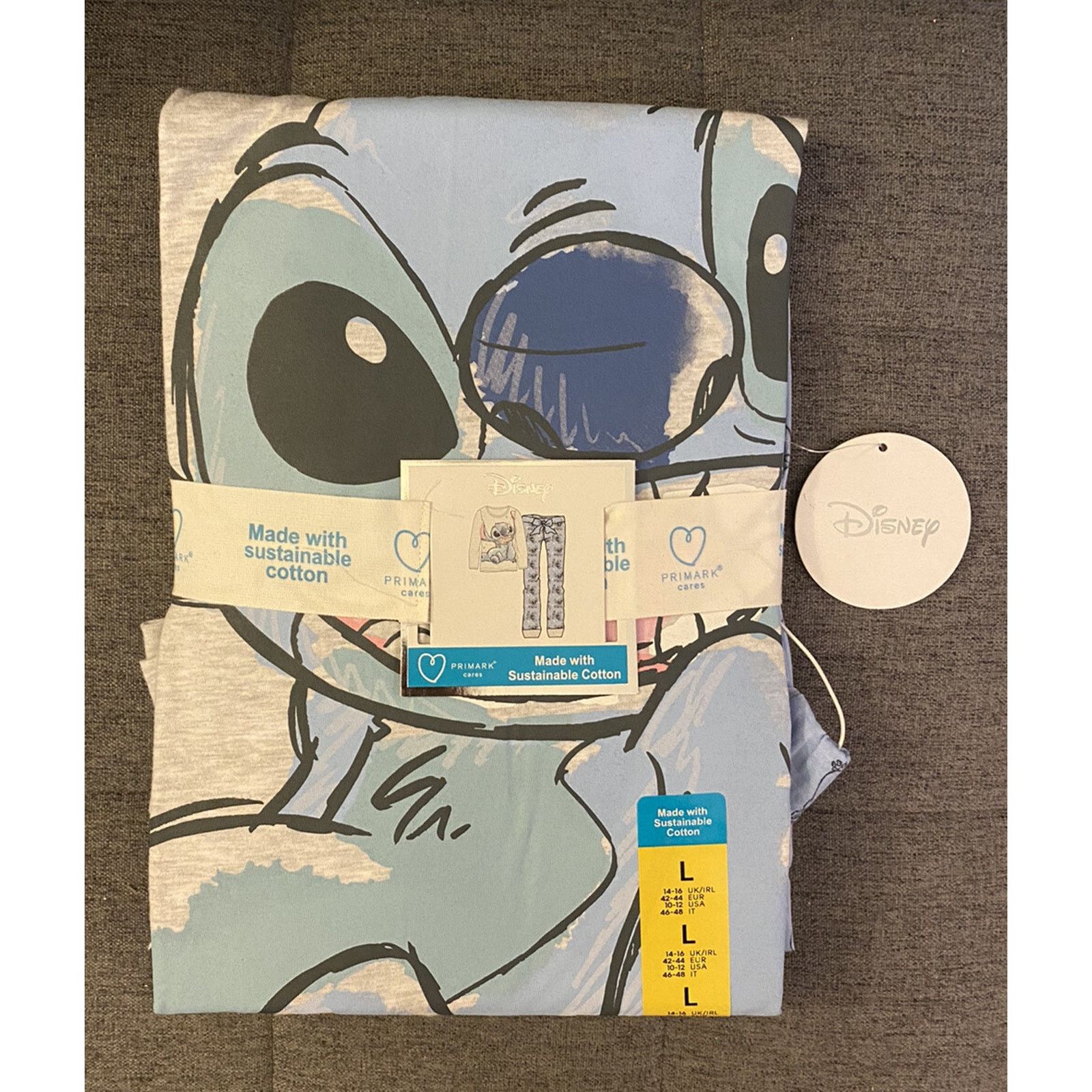 Disney Disney Stitch 2-Piece Pajama Set - Large - NWT Size L / US 10 / IT 46 - 1 Thumbnail