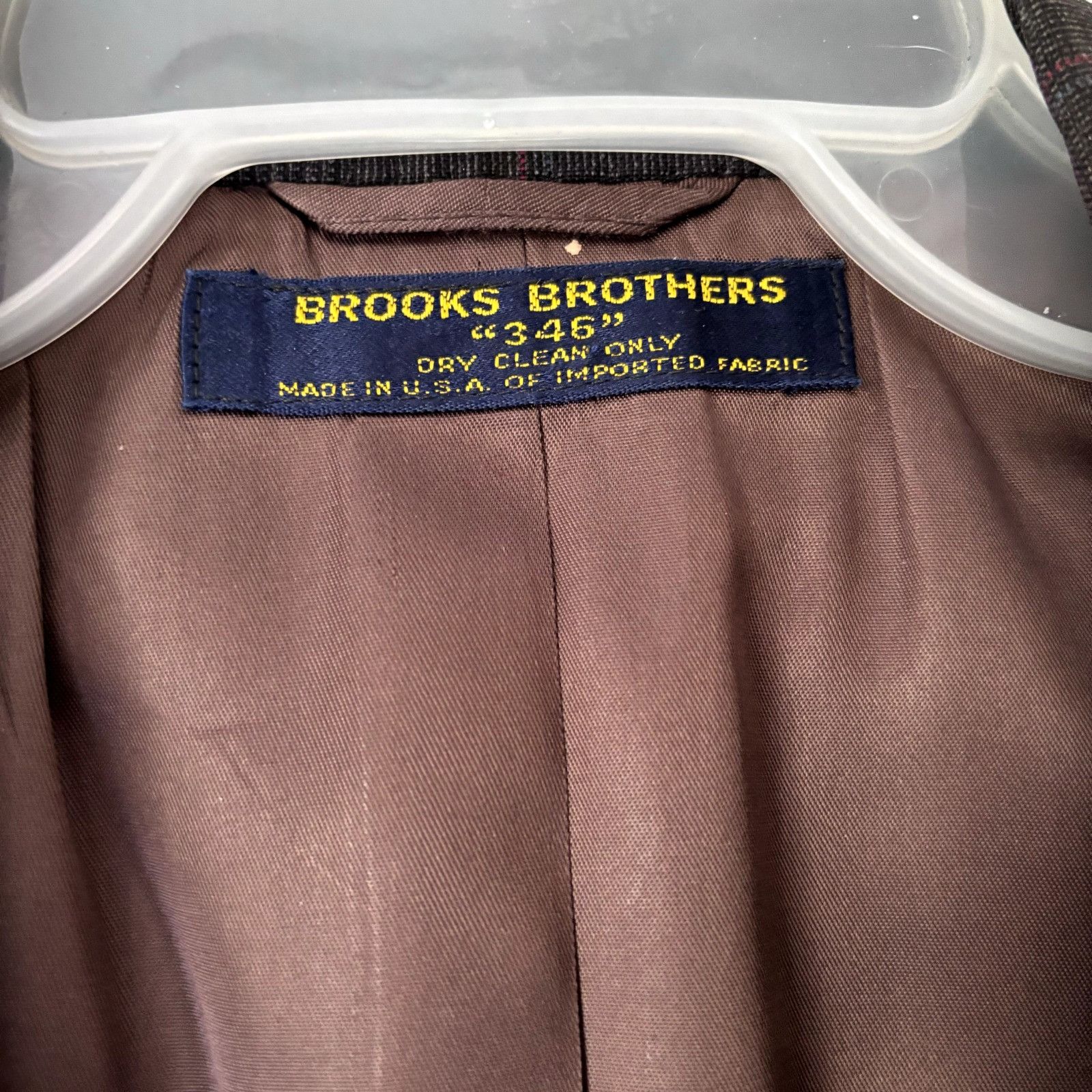 Brooks Brothers Brooks Brothers 346 Sport Coat Sz 42 Wool Blazer Windowpain Size 42R - 7 Thumbnail