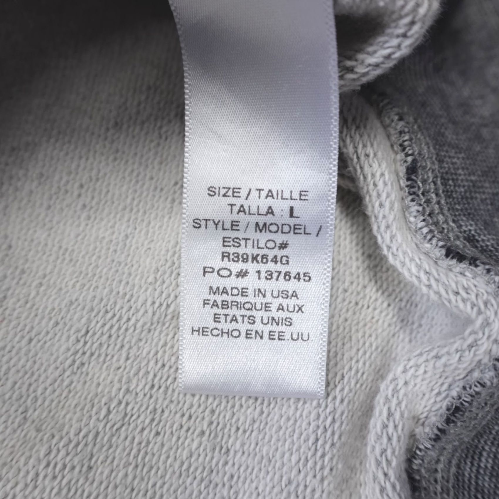 Vintage Mills Supply Men's Crewneck Cotton Terry Sweatshirt Grey L Pullover Casual Sweatshirt Men Size US L / EU 52-54 / 3 - 5 Thumbnail