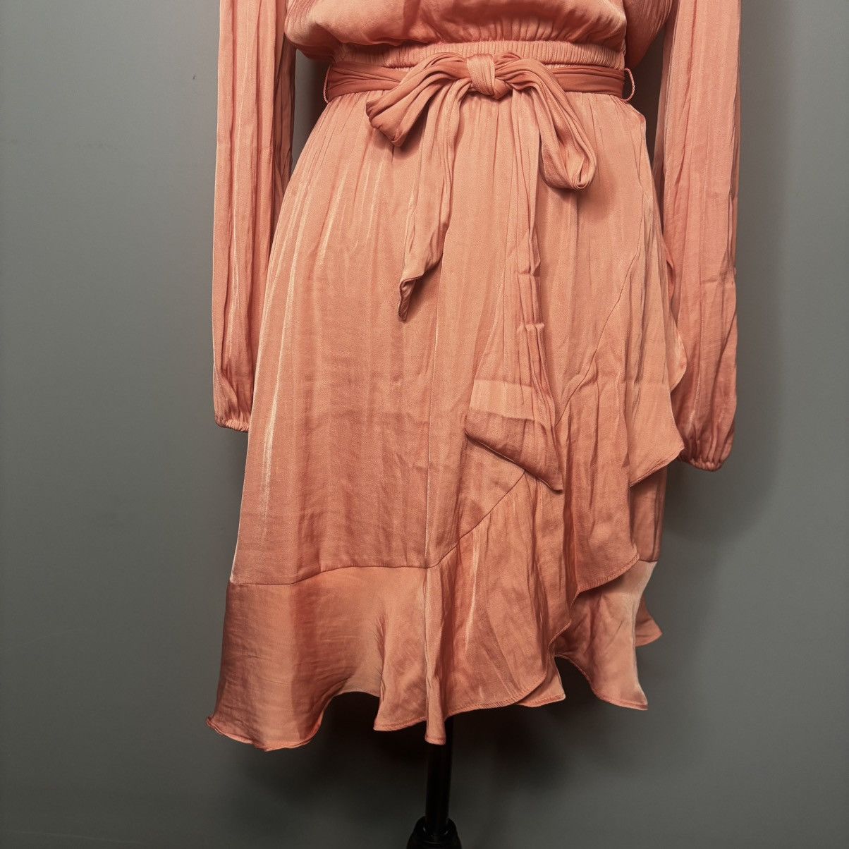 Lauren Ralph Lauren NWT LC Lauren Conrad Wrap Dress Sz S Woman Pink Metallic Size XS / US 0-2 / IT 36-38 - 4 Thumbnail