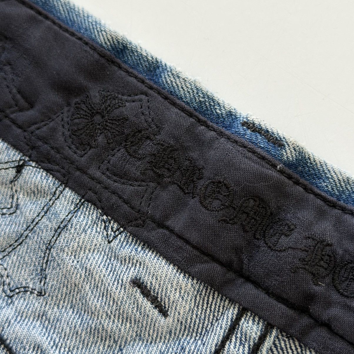 Chrome Hearts Chrome Hearts Studded Leather Cross Patch Denim Shorts Size US 26 / EU 42 - 13 Thumbnail