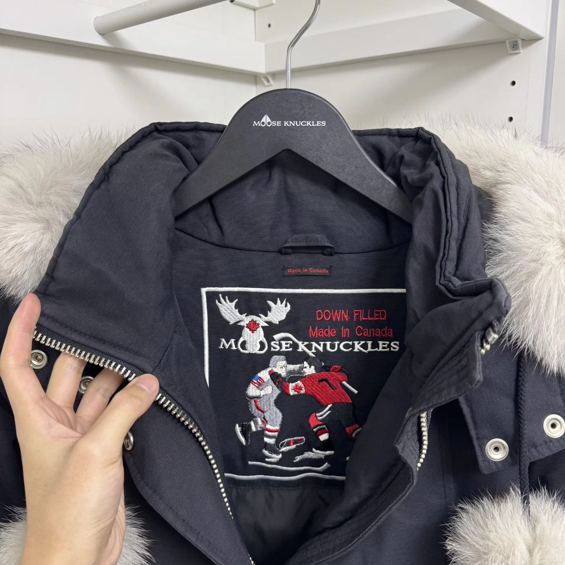 Moose Knuckles Moose Knuckles Stirling wmn's blk down coat fur XL Size XL / US 12-14 / IT 48-50 - 3 Thumbnail
