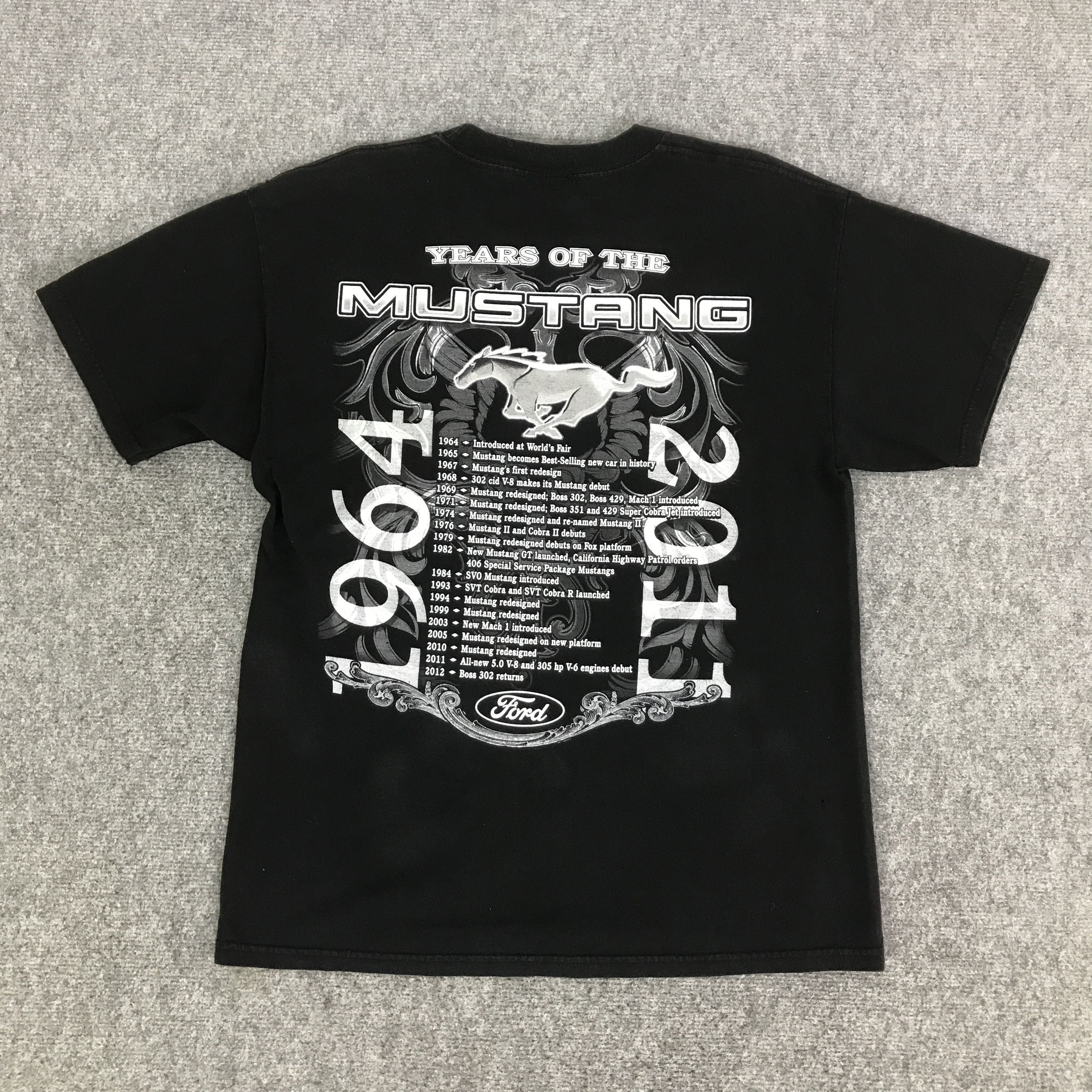 Ford FORD MUSTANG BLACK T-SHIRT K93B52 Size US L / EU 52-54 / 3 - 3 Thumbnail