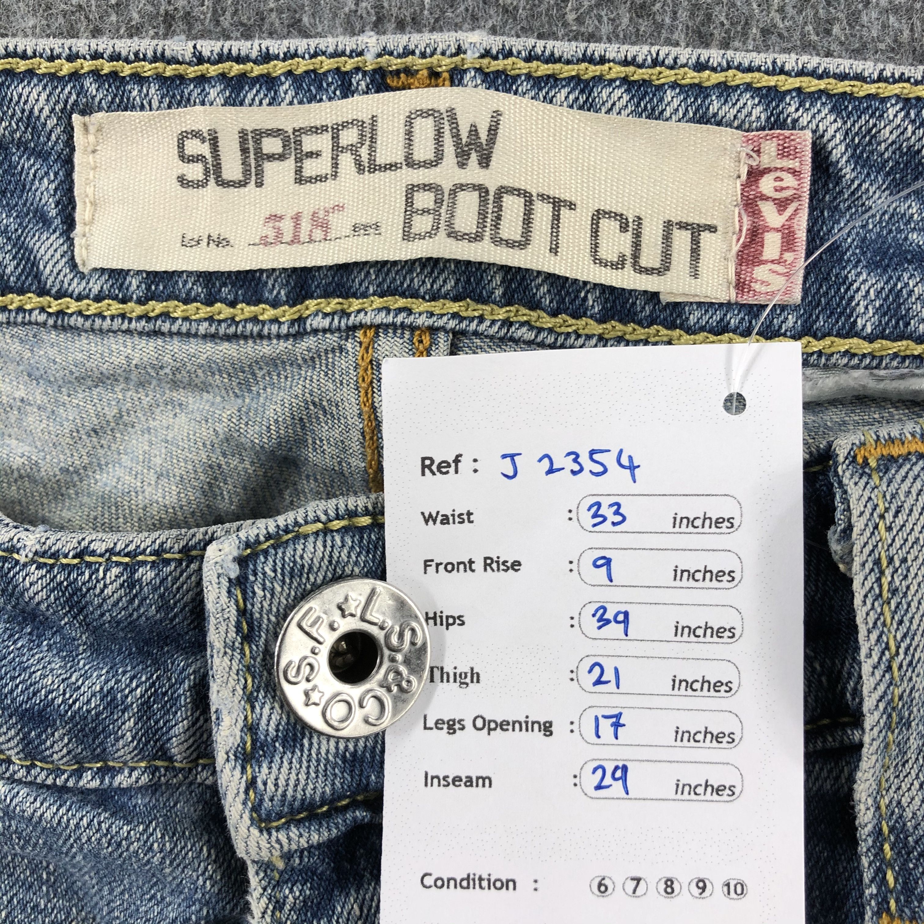 Vintage Blue Wash Levis 518 Jeans-J2354