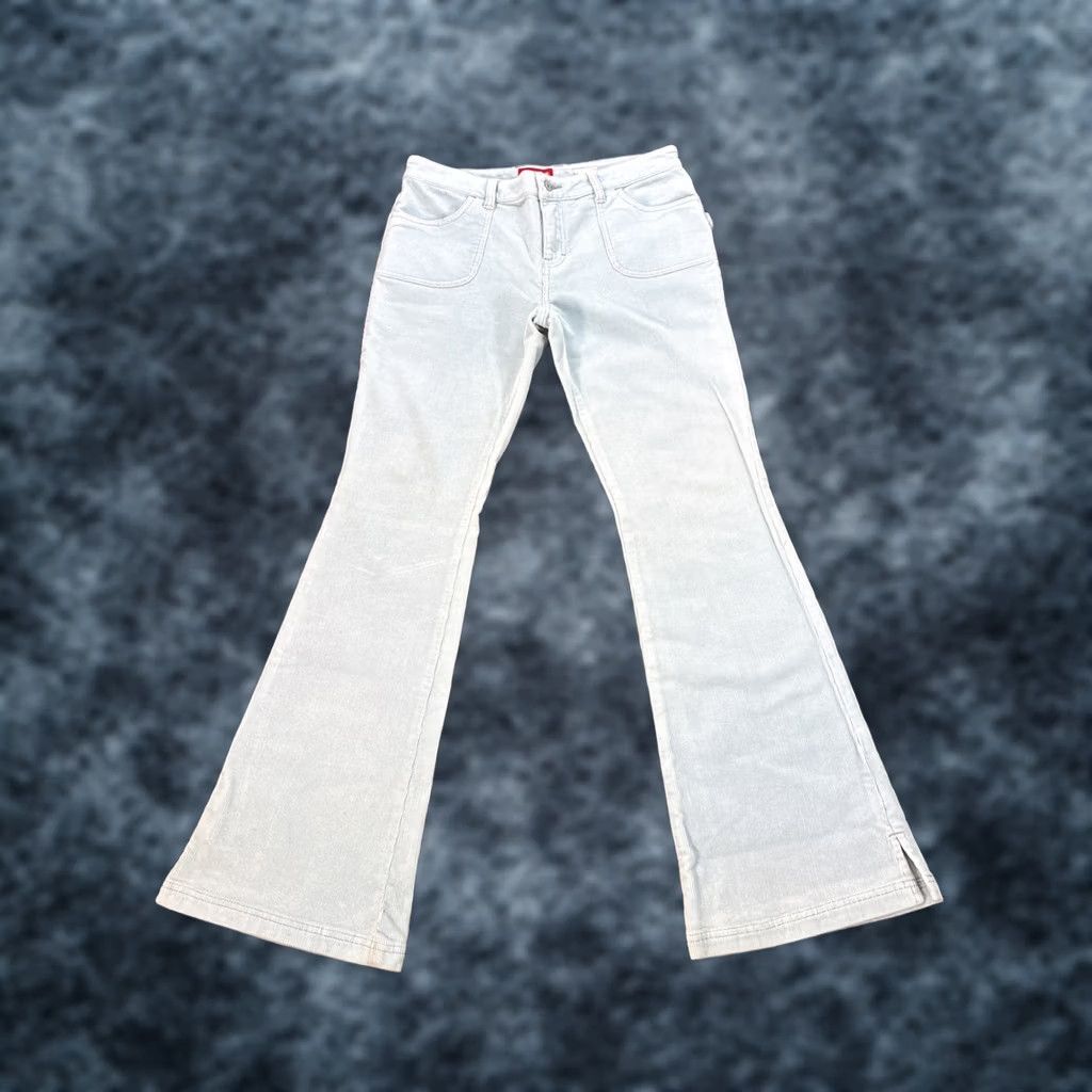 Vintage VINTAGE UNIONBAY Corduroy Pants Womens 11 Flare Boot Cut Jeans Low Rise Blue Womens Boots Cut Flared 32in Inseam Size 32" / US 10 / IT 46 - 1 Thumbnail