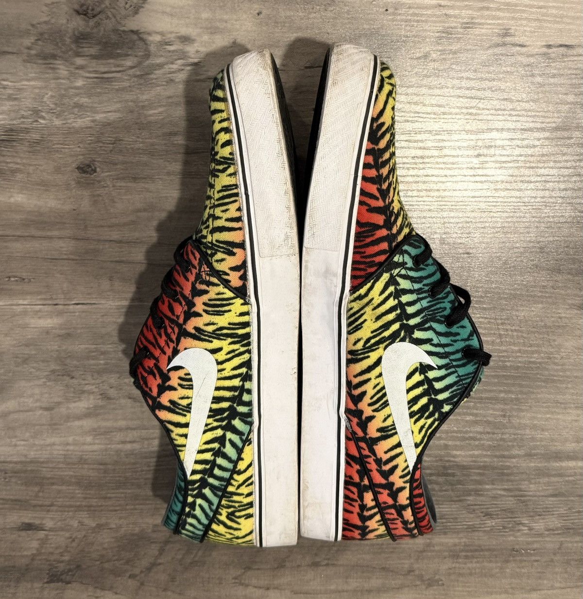 Nike Nike SB Stefan Janoski Rasta Tiger Stripe Zoom 🔴🟢🟡 Size US 13 / EU 46 - 2 Thumbnail