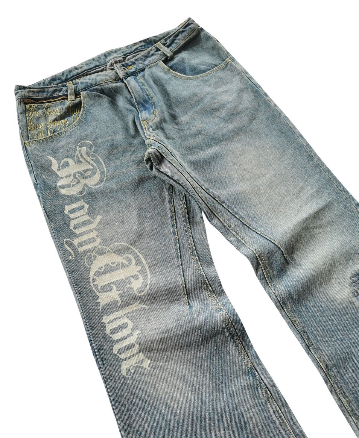 Vintage Body Glove Distressed Bootcut,Flared Jeans