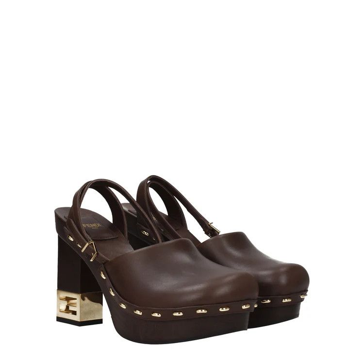 Fendi ob1o1e1124 Leather Sandals in Brown Size US 9 / IT 39 - 2 Thumbnail