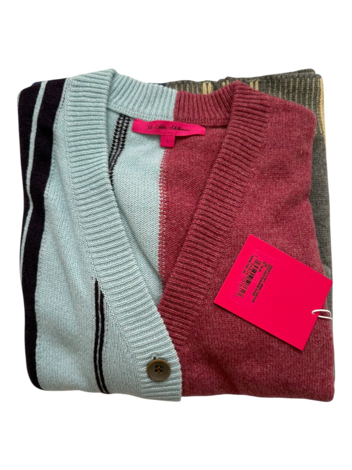 $2,100 Border Stripe Cashmere Cardigan - www.rajagirimanappuram.com