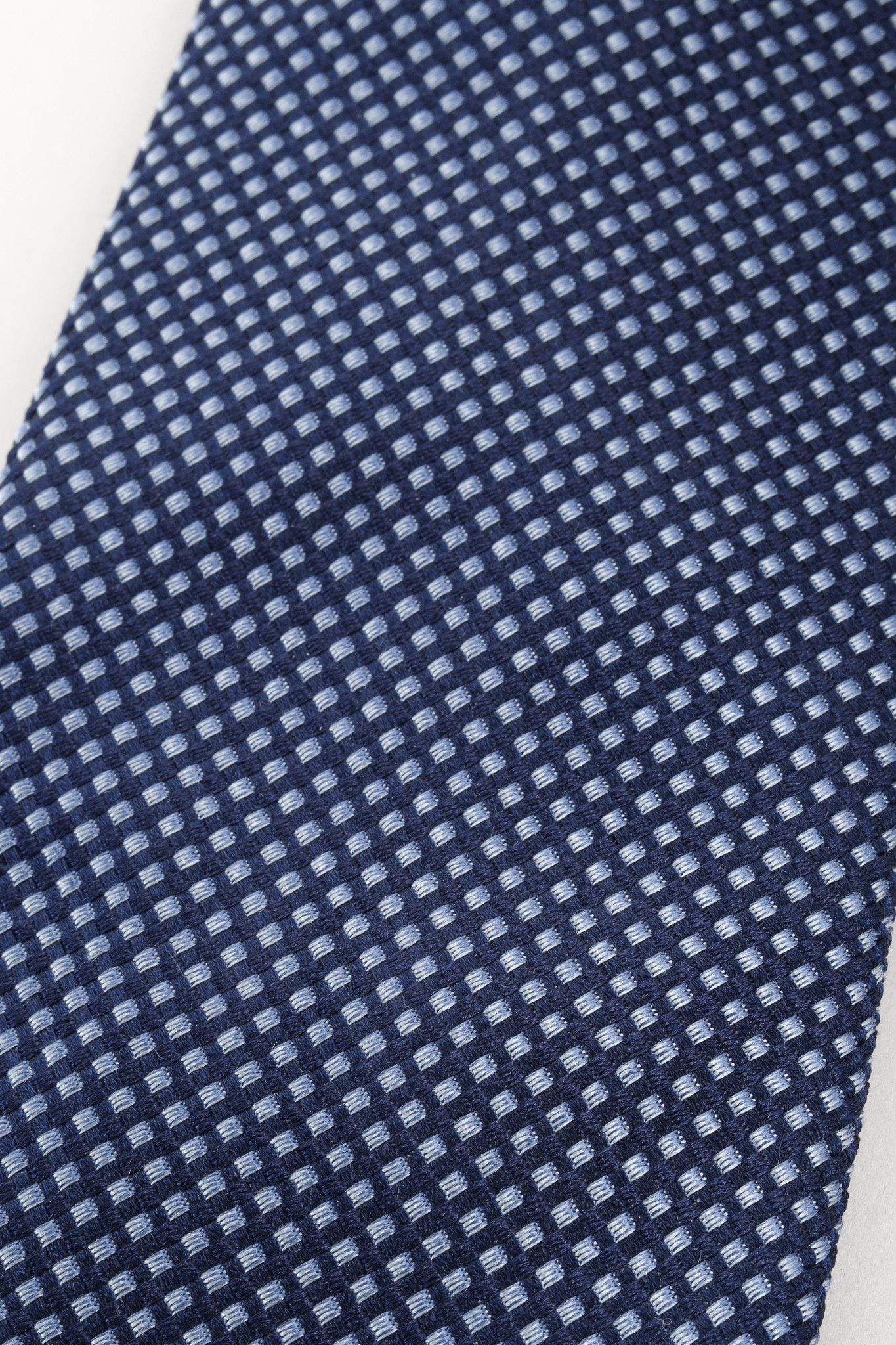 Giorgio Armani Giorgio Armani Blue Two-Tone Jacquard Micro-Pattern Silk Tie Size ONE SIZE - 3 Thumbnail