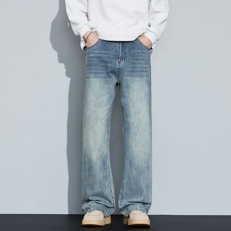 Japanese Brand Men's loose wide-leg Vibe washed vintage jeans Size US 32 / EU 48 - 1 Thumbnail