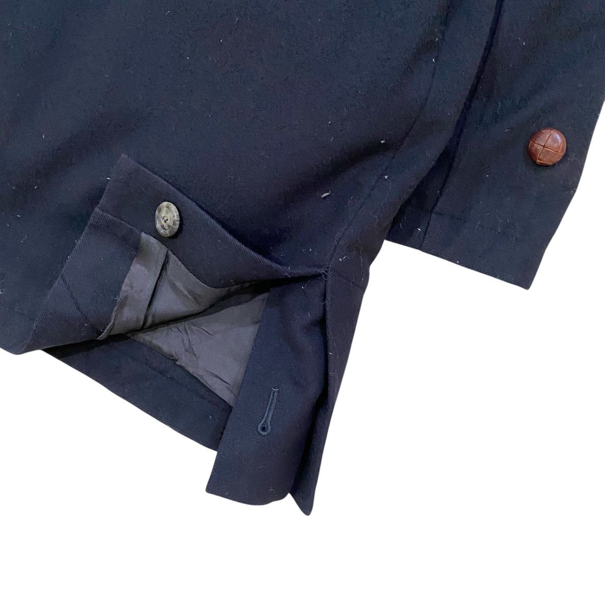 Schneiders ☀️VINTAGE SCHNEIDERS NAVY BLUE WOOL OVERCOATS JACKET Size US L / EU 52-54 / 3 - 8 Thumbnail