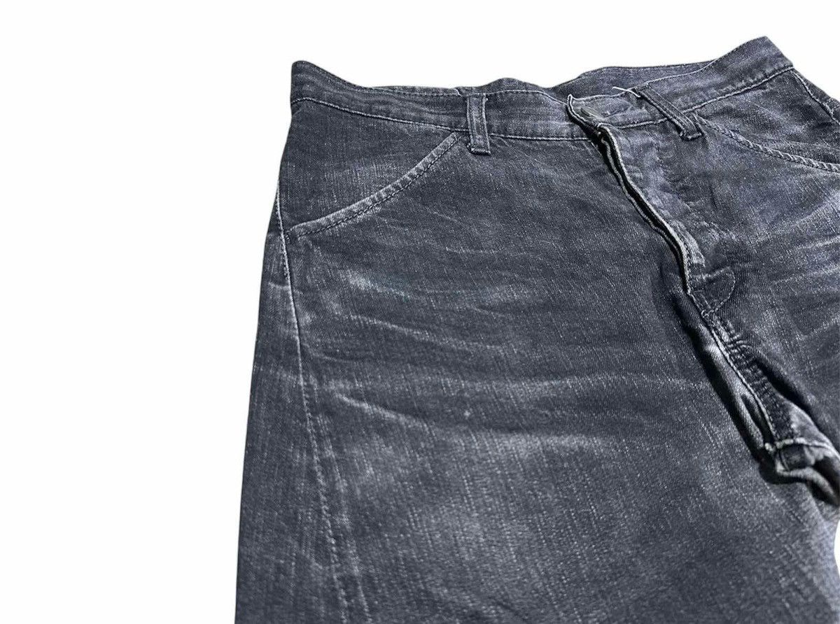 If Six Was Nine × Japanese Brand × RIPVANWINKLE 🔥Y2K Archived Rip Van Winkle Twisted Curve Biker Denim Size US 33 - 6 Thumbnail