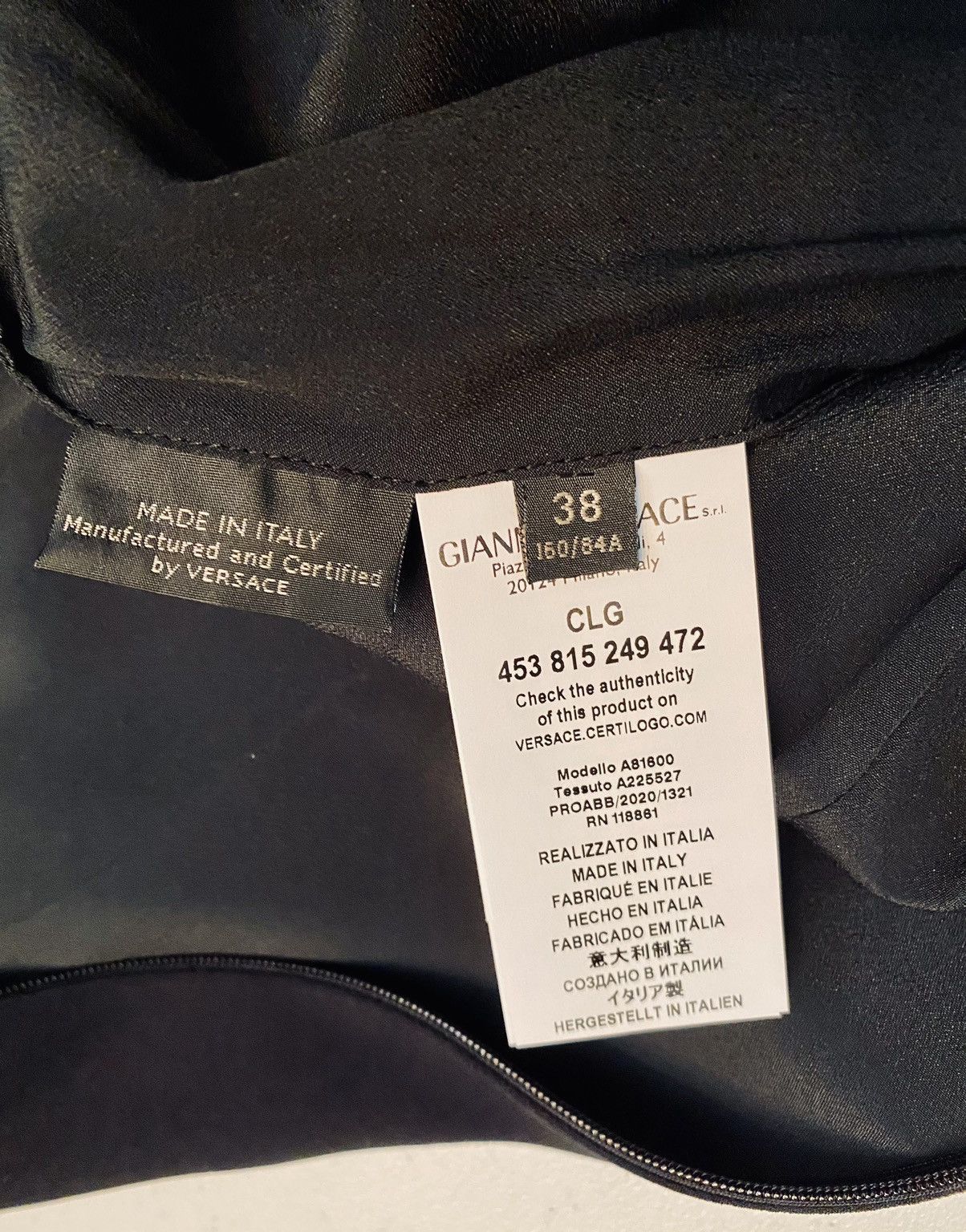 Versace Versace 🇮🇹 Black Stud Sleeve Mini Cocktail Dress Italy 38 NWT Size XS / US 0-2 / IT 36-38 - 3 Thumbnail