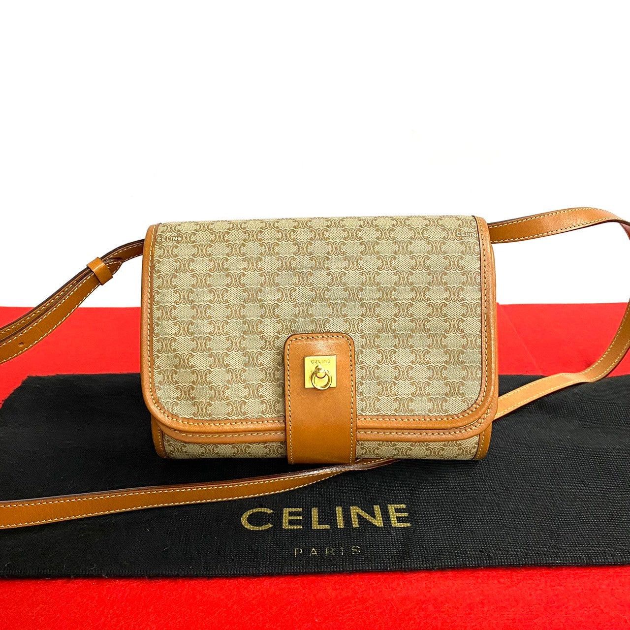 Celine Celine Shoulder Bag Brown Leather Size ONE SIZE - 1 Thumbnail