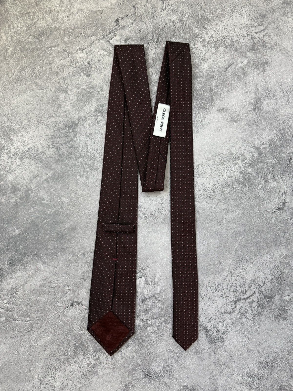Giorgio Armani Giorgio Armani Luxury Silk Tie Red Polka Dot Made In Italy Size ONE SIZE - 2 Thumbnail