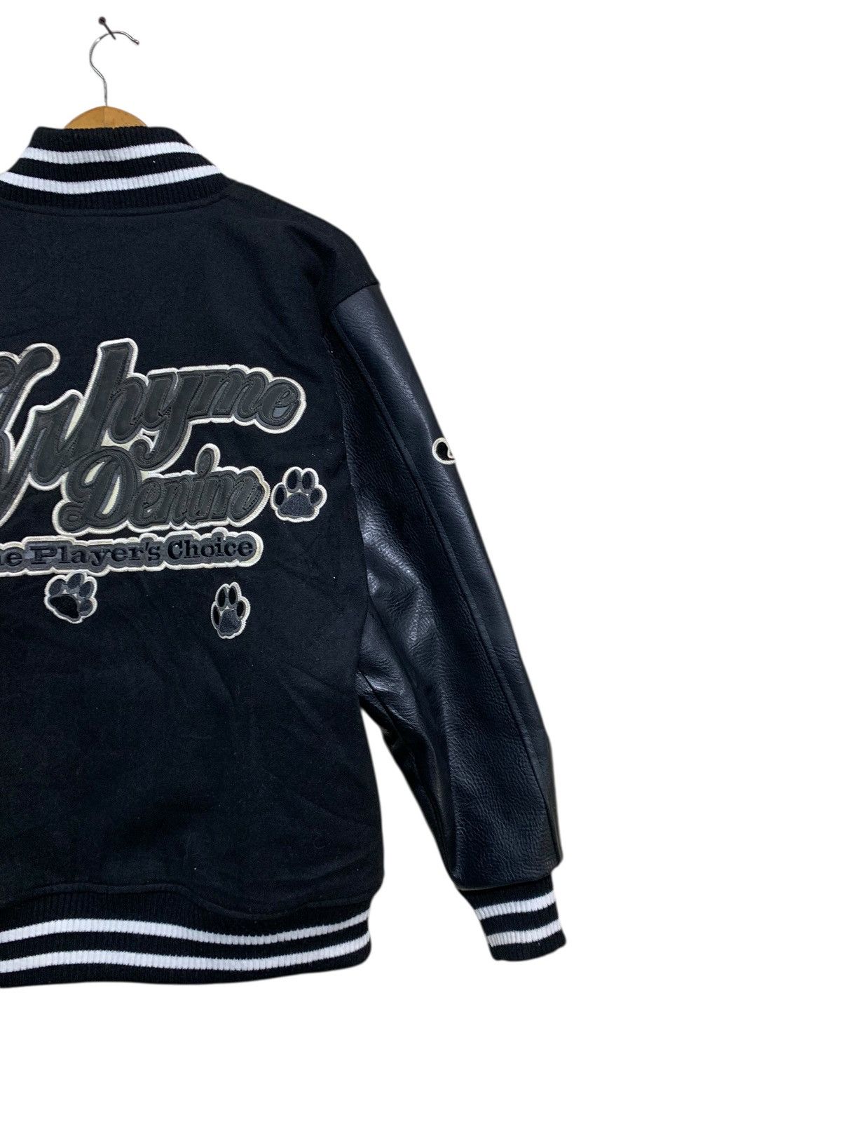 Japanese Brand 🔥KHRYME DENIM VARSITY JACKETS BLACK Size US M / EU 48-50 / 2 - 7 Thumbnail