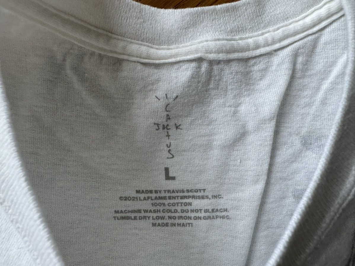 Fragment Design × Hiroshi Fujiwara × Travis Scott Large Cactus Jack for Fragment Sunrise Tee Shirt White Size US L / EU 52-54 / 3 - 6 Thumbnail