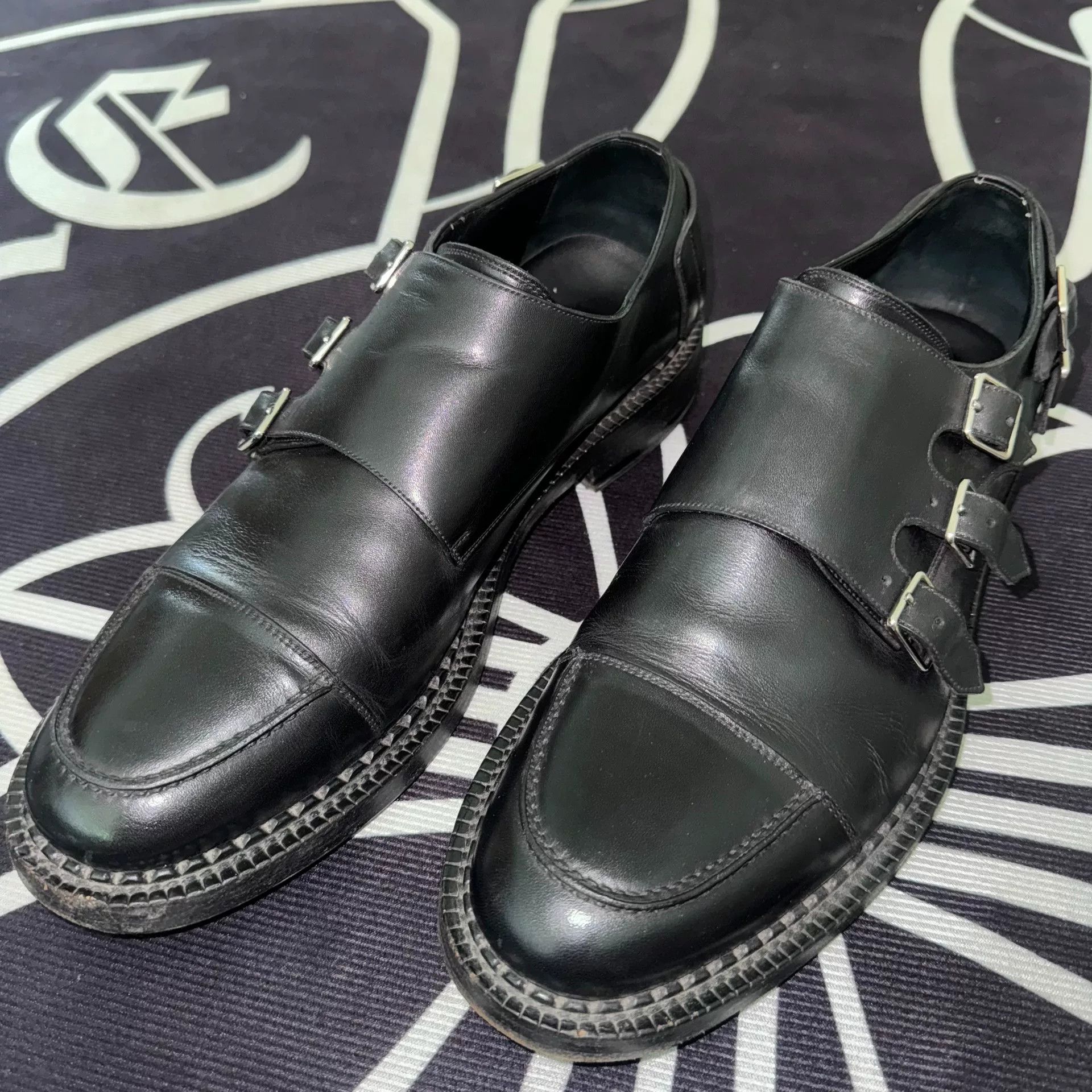 Dior Dior Homme Five-Buckle Leather Loafers Size US 10 / EU 43 - 1 Thumbnail