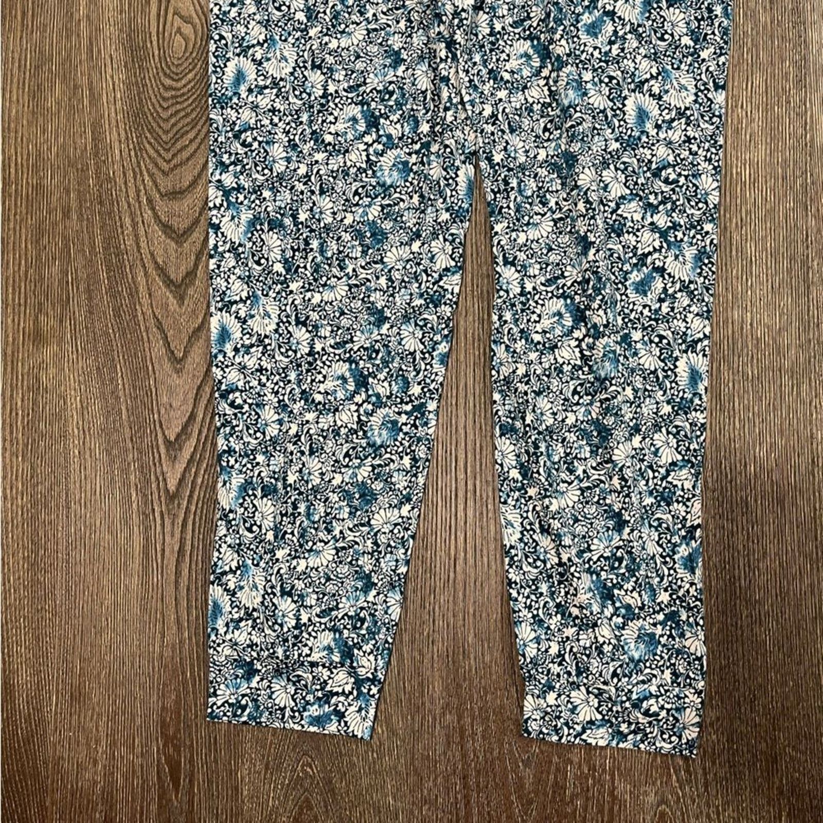 J. Jill NWOT J. Jill Jogger Pants Floral High Rise Elastic Size S Size 26" / US 2 / IT 38 - 6 Thumbnail